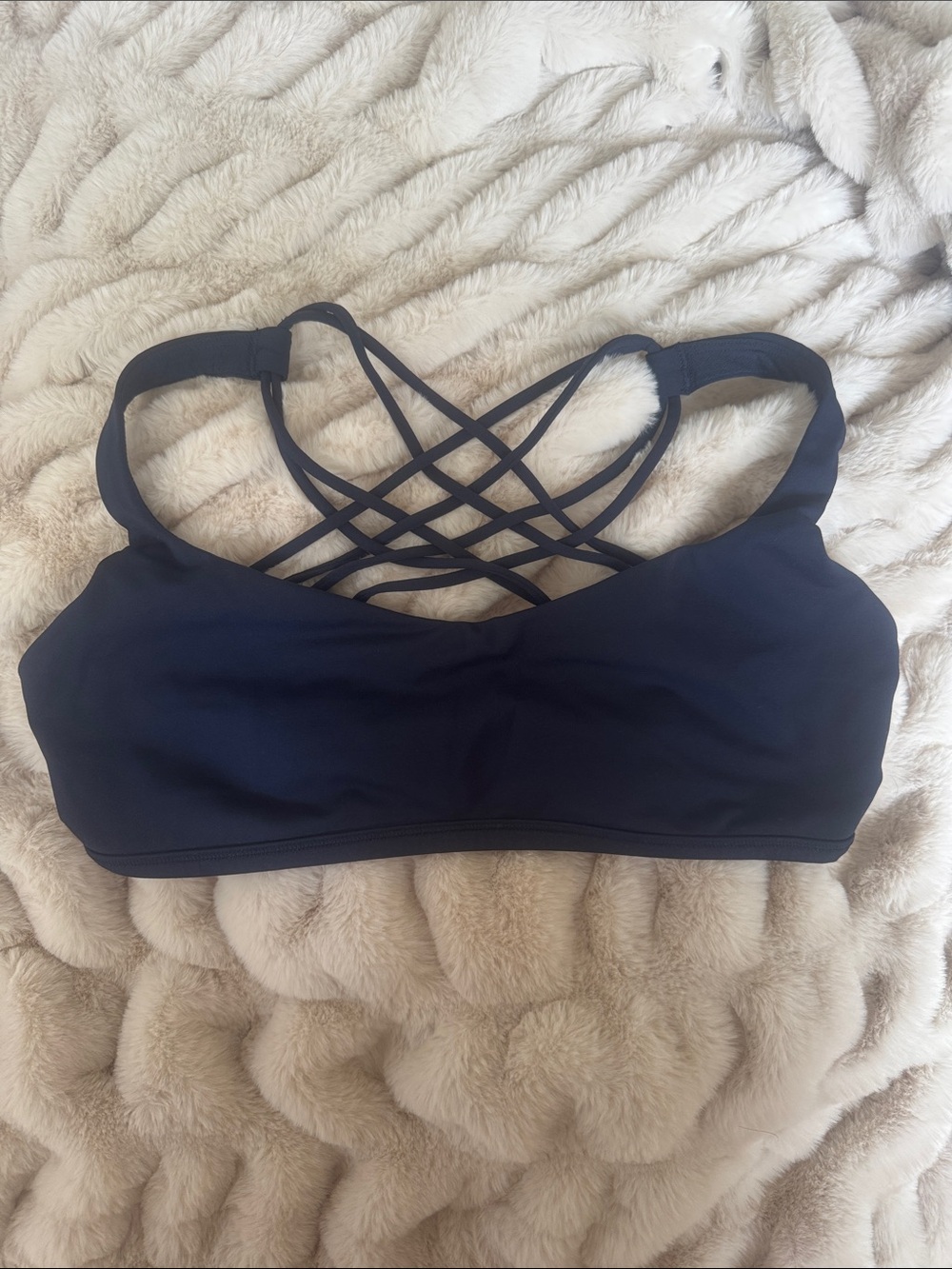 Lululemon strappy Back Sports Bralette - Navy